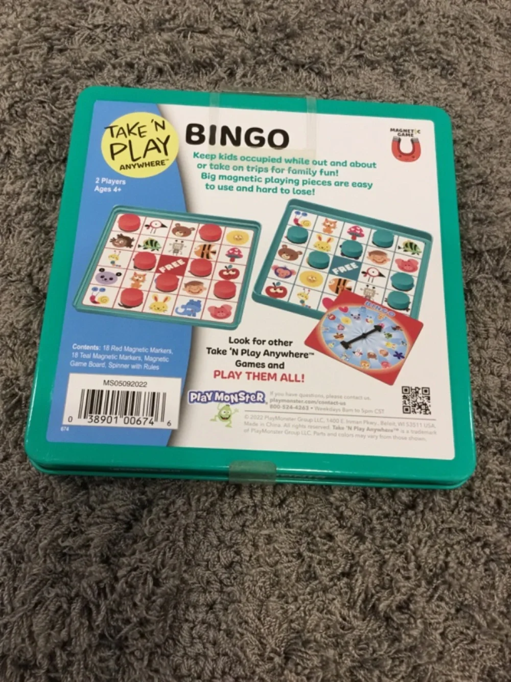 Play Monster Take N’ Play Magnetic Bingo